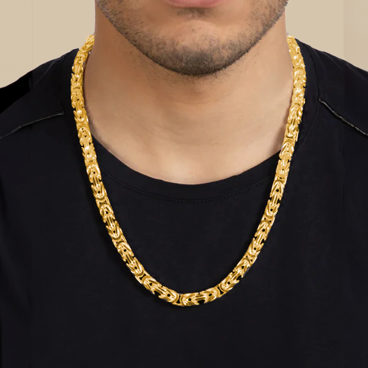 GINTIN. | 8MM Gold King Chain 18K