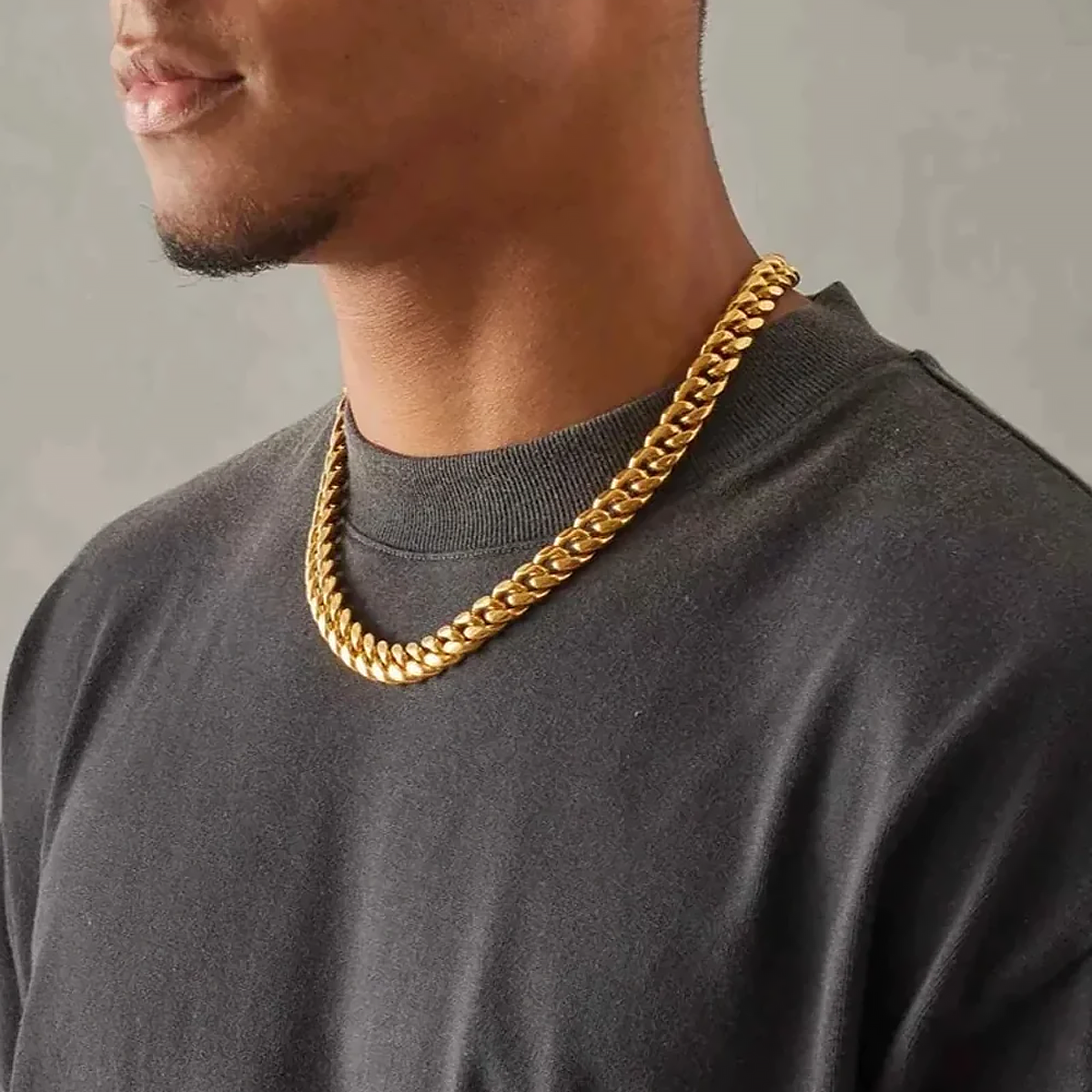 GOLEM. | 12MM Gold Cuban Link Chain 18K