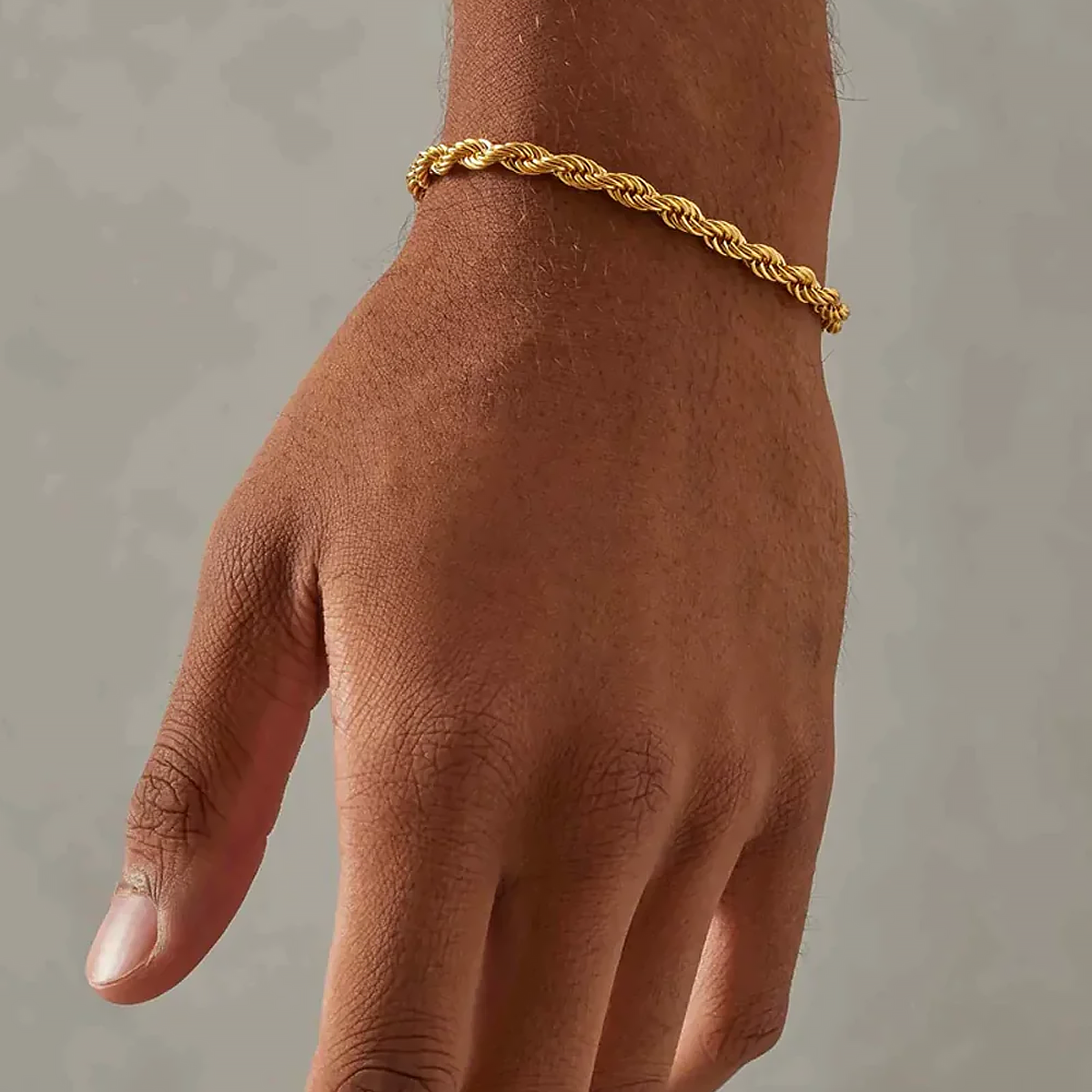 GYBRO. | 5MM Gold Rope Bracelet 18K