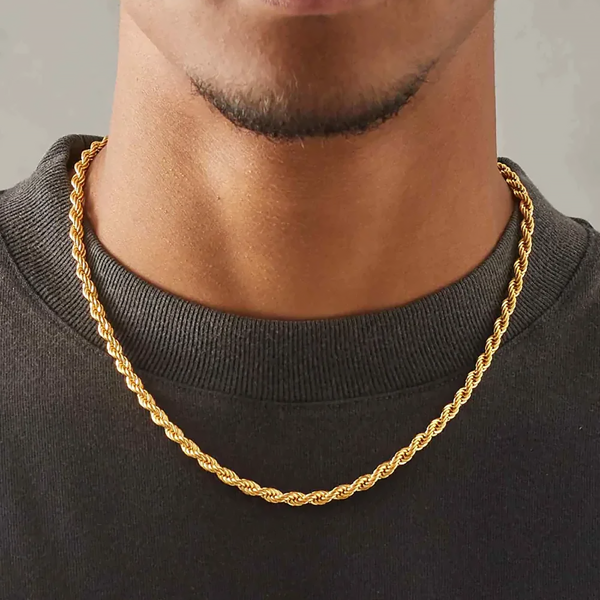 GYRO. | 5MM Gold Rope Chain 18K