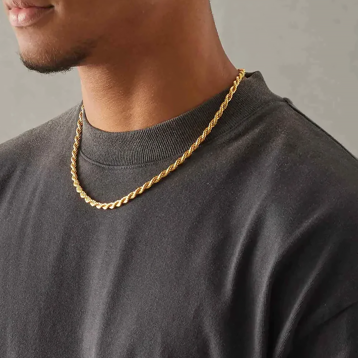 GYRO. | 5MM Gold Rope Chain 18K