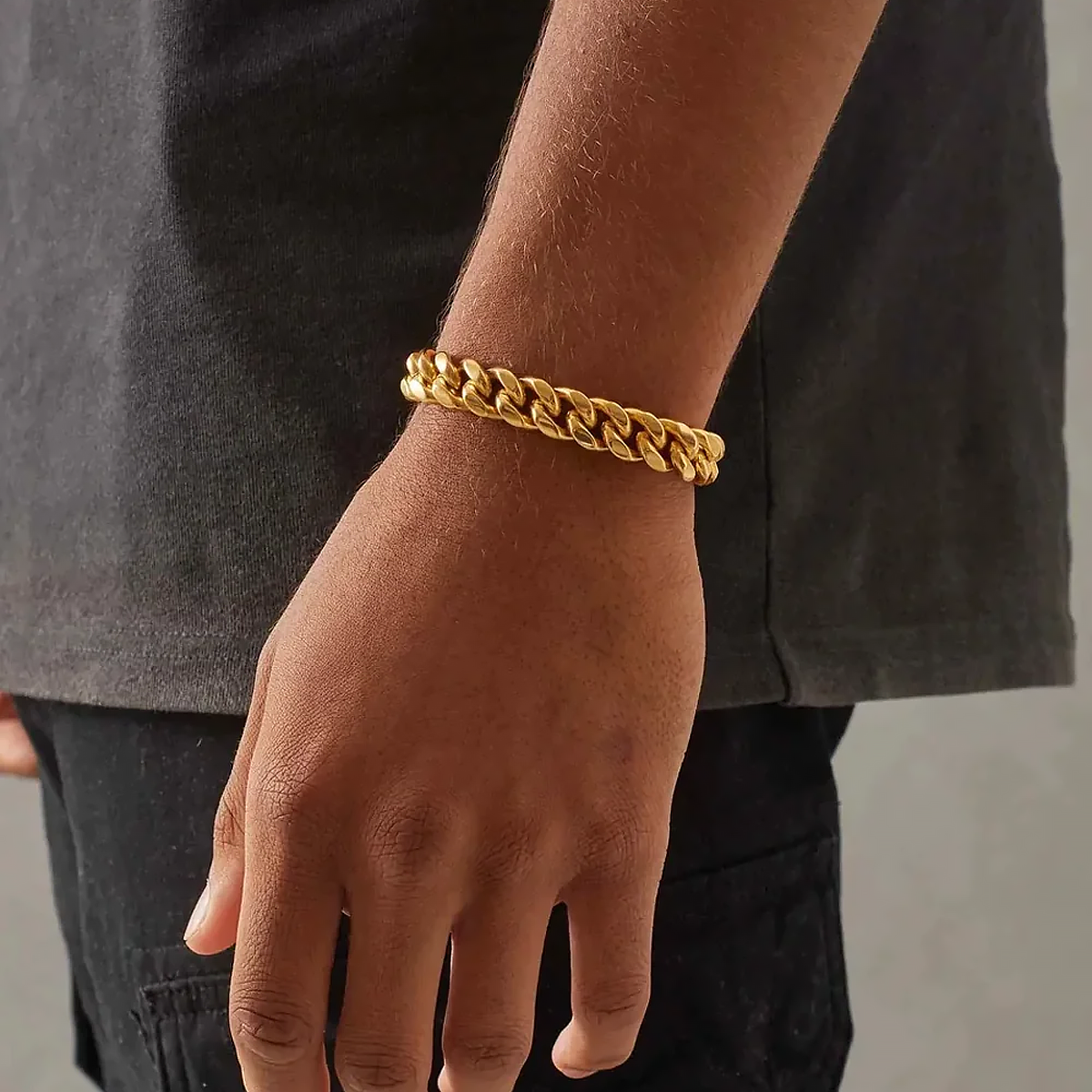 GYTHOS. | 12MM Gold Cuban Link Bracelet 18K