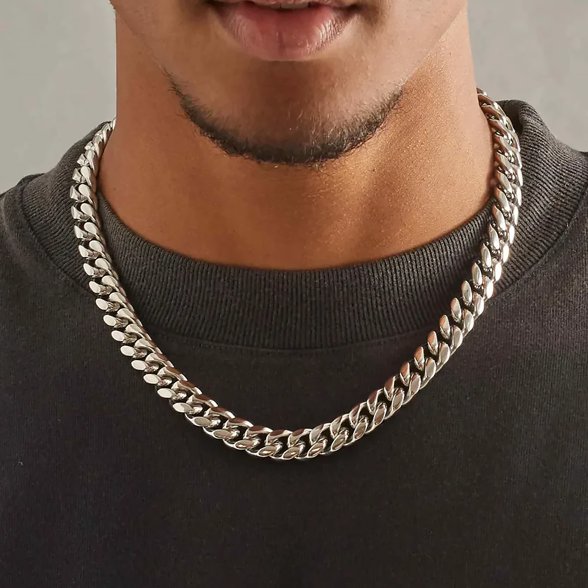 SOLEM. | 12MM Silver Cuban Link Chain