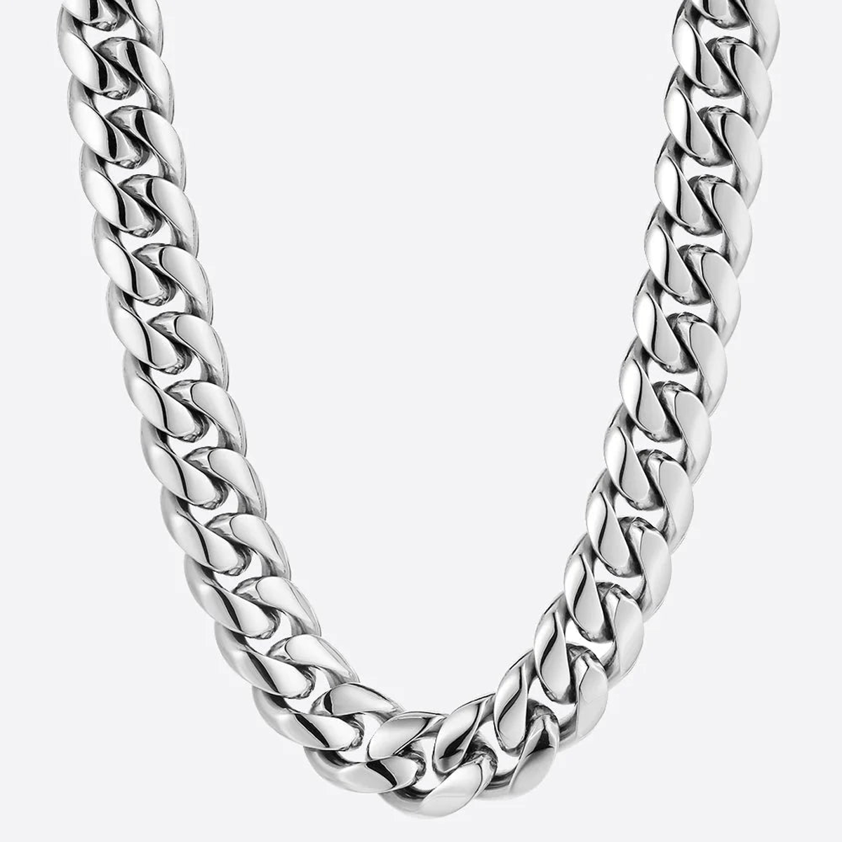 SOLEM. | 12MM Silver Cuban Link Chain