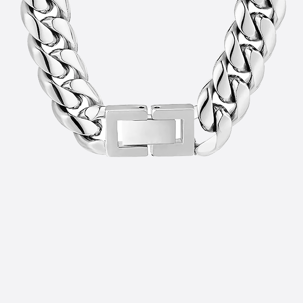 SOLEM. | 12MM Silver Cuban Link Chain