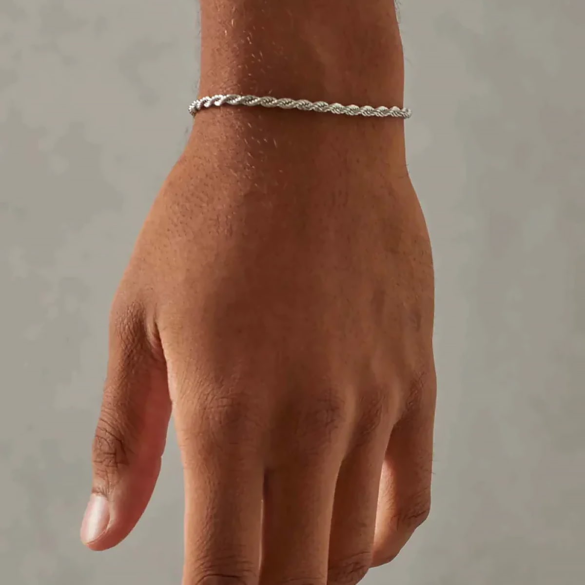 SYBRET. | 3MM Silver Rope Bracelet