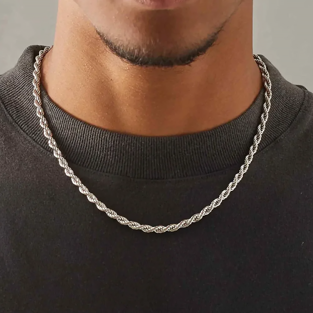 SYRO. | 5MM Silver Rope Chain