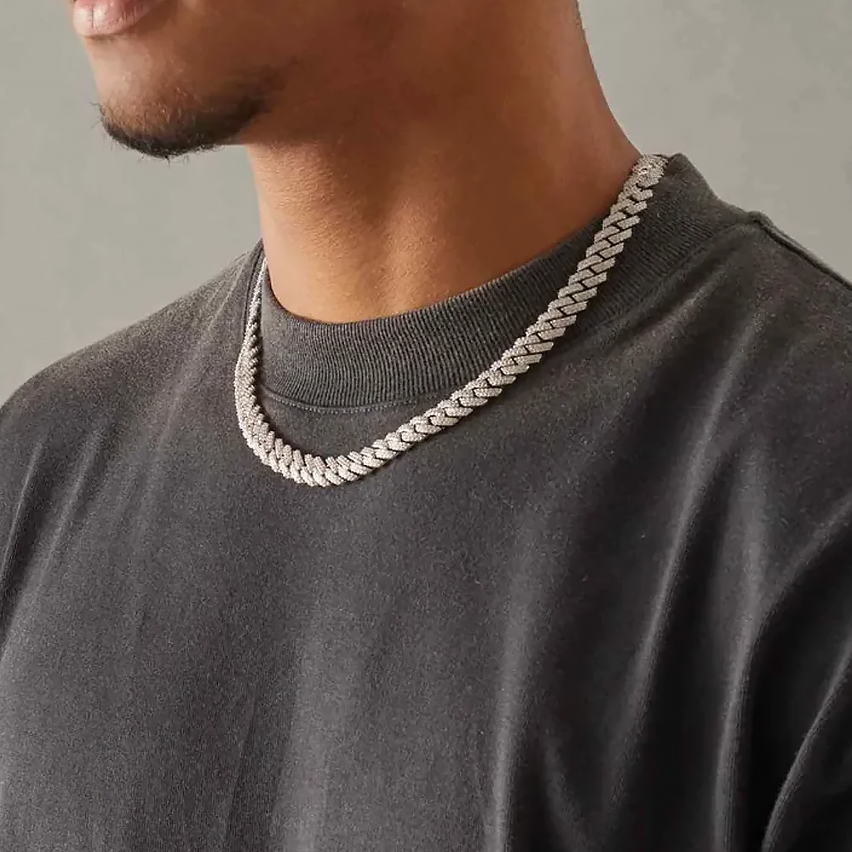 SYTIL. | 12MM Silver Cuban Link Chain